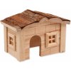 Domek pro hlodavce Small Animal Domek dřevěný jednopatrový 20,5 x 14,5 x 12 cm