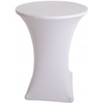 Jansen Display Elastický ubrus na kulatý koktejlový stolek bílá 800 x 1095 mm – Zbozi.Blesk.cz