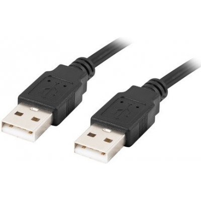 Lanberg CA-USBA-20CU-0010-BK USB-A M / M 2.0, 1m, černý – Zboží Živě