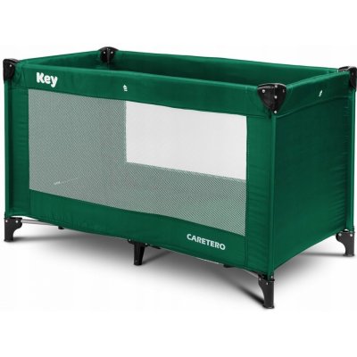 Caretero Cestovní postýlka Key Dark Green – Zboží Mobilmania