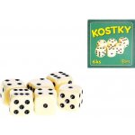 Hrací kostky bílé 6 ks kelímek v krabičce Rappa – Zboží Živě