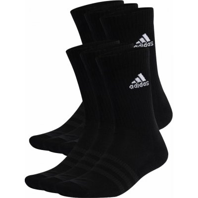 adidas ponožky Cushioned Sportswear Crew Socks 6 Pairs Black – Zboží Mobilmania