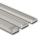 ML-761.003.02.1 Přisazený hliníkový profil PG, 15x7 mm, čirý difuzor, komplet, 1 m – Zboží Mobilmania