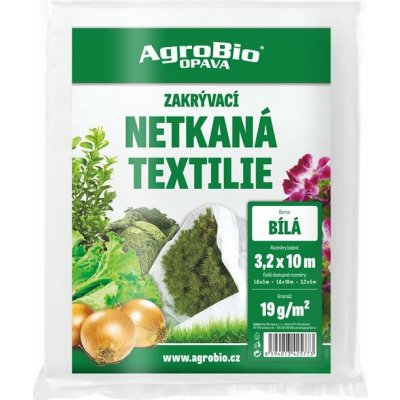 AgroBio Opava Netkaná textilie 1,6 x 10 m 19 g/m² bílá – Hledejceny.cz