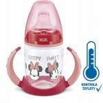Nuk kojenecká láhev na učení Disney Mickey s kontrolou teploty červená 47837 150 ml – Hledejceny.cz