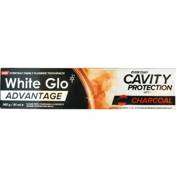 White Glo Charcoal bělicí zubní pasta 140g/91 ml