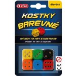 EFKO Hrací kostky barevné 6ks – Zboží Dáma