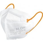 NANO M.ON Junior LIGHT MASK "CE" dětská nanorouška ve tvaru respirátoru oranžová gumička nanomon 10 ks – Hledejceny.cz