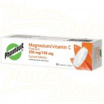 MAGNESIUM/VITAMIN C PHARMAVIT 250MG/150MG TBL EFF 20 – Hledejceny.cz