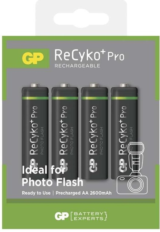 GP ReCyko+ Pro Photo Flash 2600 AA 4ks 1033224260 od 316 Kč - Heureka.cz