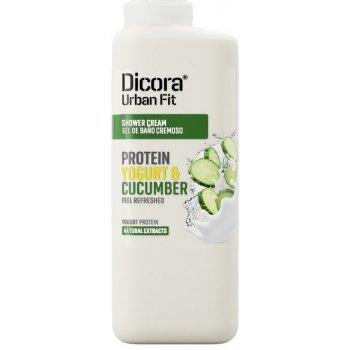 Dicora Urban Fit Protein Yogurt and Cucumber Shower Gel sprchový gel jogurt a okurka 400 ml