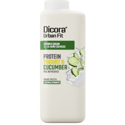 Dicora Urban Fit Protein Yogurt and Cucumber Shower Gel sprchový gel jogurt a okurka 400 ml