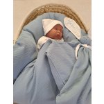 Pro útulný domov Péřová zavinovačka Mušelínová blue modrá – Zboží Dáma