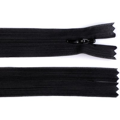 Stoklasa Spirálový zip skrytý No 3 délka 50 cm dederon Balení: 1 ks, Varianta: 332 černá 332 černá – Hledejceny.cz