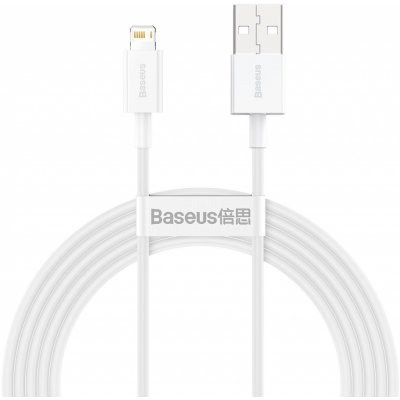 NONAME Baseus Lightning Superior Series cable, Fast Charging, Data 2.4A, 2m White (CALYS-C02) – Zboží Mobilmania