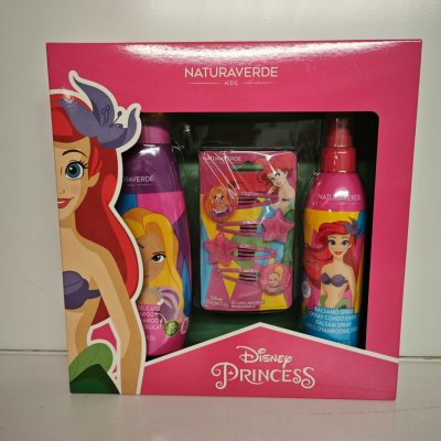 Disney Dárková souprava pro dívky ARIEL - šampon 300 ml + kondicioner ve spreji 200 ml + sponky – Zbozi.Blesk.cz