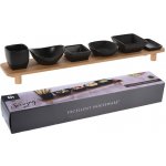 Excellent servírovací misky s bambusovým podnos em 7 ks černá KO-210000830 KO-210000830 – Zboží Dáma