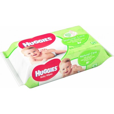 Huggies Natural Care Single vlhčené ubrousky 56 ks