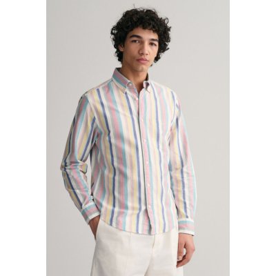 Gant košile reg UT Oxford multi stripe shirt různobarevná – Zboží Mobilmania