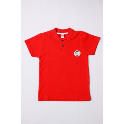 JOYCE chlapecké triko s límečkem Basic modrá, červená, imperial blue červená