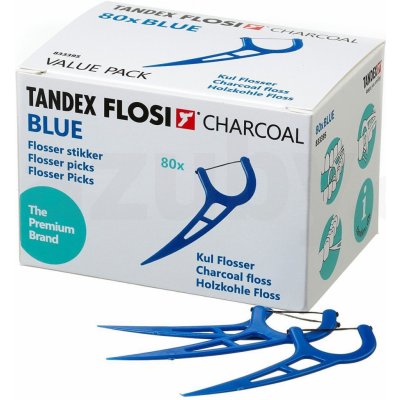 Tandex Flosser Blue zubní nit v mečíku 80 ks – Zboží Mobilmania