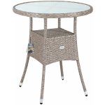 Melfin Ratanový stolek DE695 šedá – Zboží Dáma