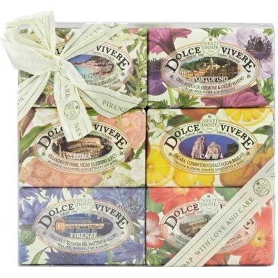 Nesti Dante mýdlo sada Dolce Vivere 6 x 150 g – Zboží Dáma