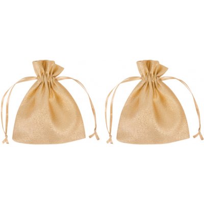 Sada 2 lesklých dekorativních taštiček Varianta: Zlatá – Zboží Mobilmania