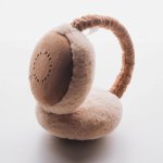 Mrs. Ertha dětské klapky na uši Coffee Earmuffs