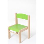 Hajdalánek Dětská židle Luca s tvarovanou opěrkou zad zelená 26 cm – Zboží Mobilmania