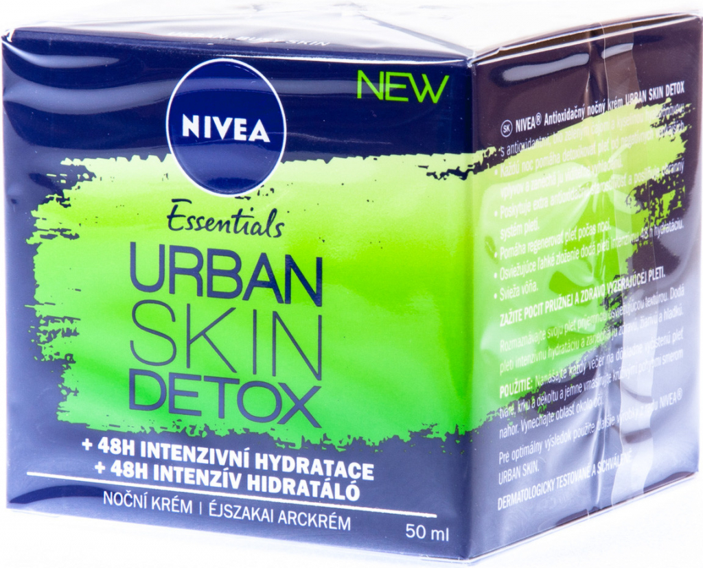 Nivea Essentials Urban Skin Detox noční pleťový krém 50 ml od 150 Kč -  Heureka.cz
