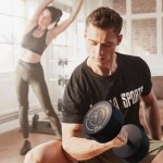 Gorilla Sports Jednoruční činky 2 x 25 kg – Zboží Mobilmania