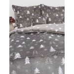 MKLuzkoviny.cz Povlečení mikroplyš Exclusive Stromečky šedá 140x200 70x90 – Zboží Dáma