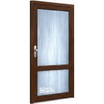 Kömmerling vchodové dveře 76 AD OM 1012 levé tmavý dub sklo čiré 80 x 203 cm – Hledejceny.cz