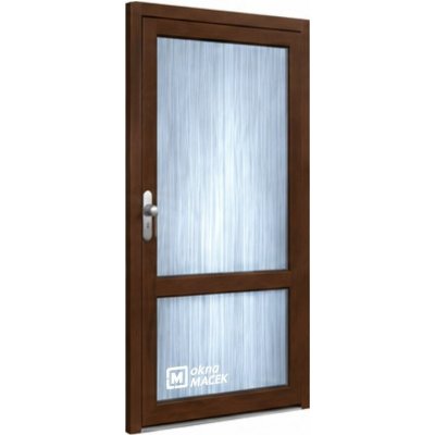 Kömmerling vchodové dveře 76 AD OM 1012 levé tmavý dub sklo čiré 80 x 203 cm – Hledejceny.cz