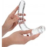Realrock Oboustranné dildo 34 cm transparentní – Zboží Dáma Realrock Oboustranné dildo 34 cm transparentní – Zboží Dáma
