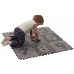 Baby Dan hrací podložka puzzle šedá s čísly – Zboží Mobilmania