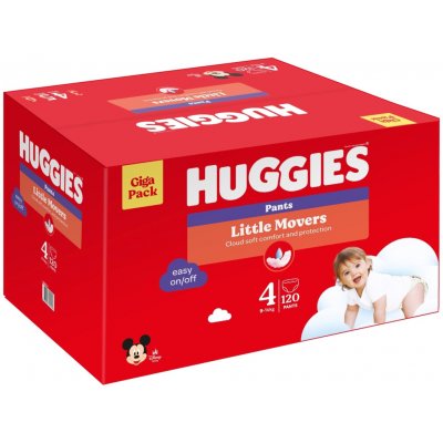 Huggies Little Movers Pants 4 120 ks – Zbozi.Blesk.cz