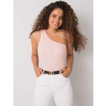 Basic Světle růžový top na jedno rameno -ca-tp-1483.10x-pink – Zbozi.Blesk.cz