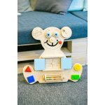 BE loved boards Vzdělávací medvídek BUSY BOARD MINI růžové dvířka – Hledejceny.cz
