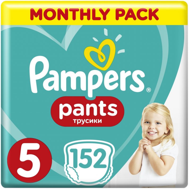 Pampers Pants 5 Active Baby Dry 12-17 kg 152 ks