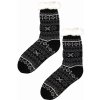 Snowy dark huňaté ponožky beránek MC 113 černá