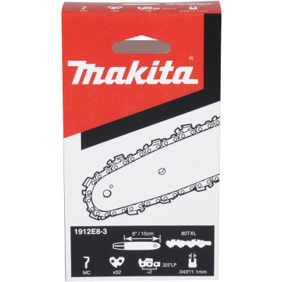 Makita řetěz pilový 15cm 1.1mm 0.325" .043" 32čl 1912E8-3 – Sleviste.cz