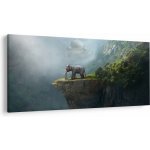 Obraz - Slůně na vrcholku Taj Mahal, jednodílný 250x125 cm – Hledejceny.cz