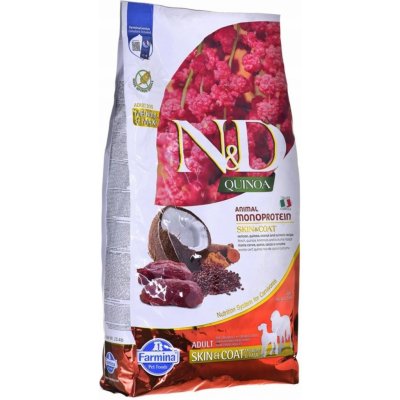 N&D Quinoa Dog Adult Medium & Maxi Skin & Coat Venison & Coconut 7 kg – Zboží Mobilmania