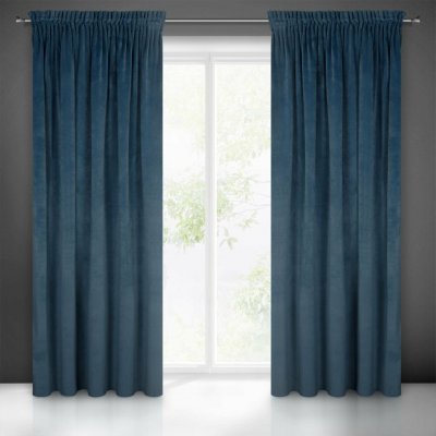 EUROFIRANY ZATEMŇOVACÍ ZÁVĚS NA PÁSCE VILLA 140X270 CM NÁMOŘNICKÁ MODRÁ – Hledejceny.cz