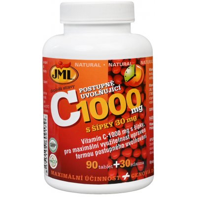 JML Vitamin C Šípky 1000 mg 120 tablet – Hledejceny.cz