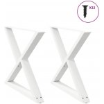 Omaxi 958984 Nohy k jídelnímu stolu 2 ks bílé 90 x 72-73,3 cm ocelové – Zboží Mobilmania