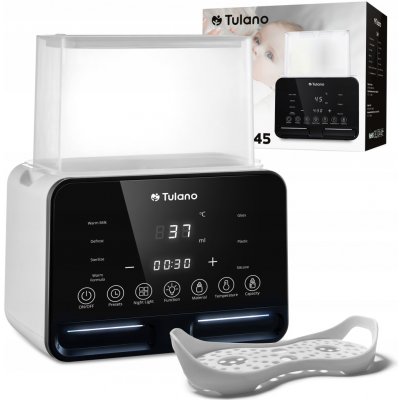 TULANO Ohřívač lahví elektrický dvojitý 7v1 s LCD displejem – Zboží Dáma