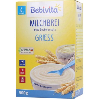 Bebivita Mléčná kaše krupicová 500 g – Zboží Dáma